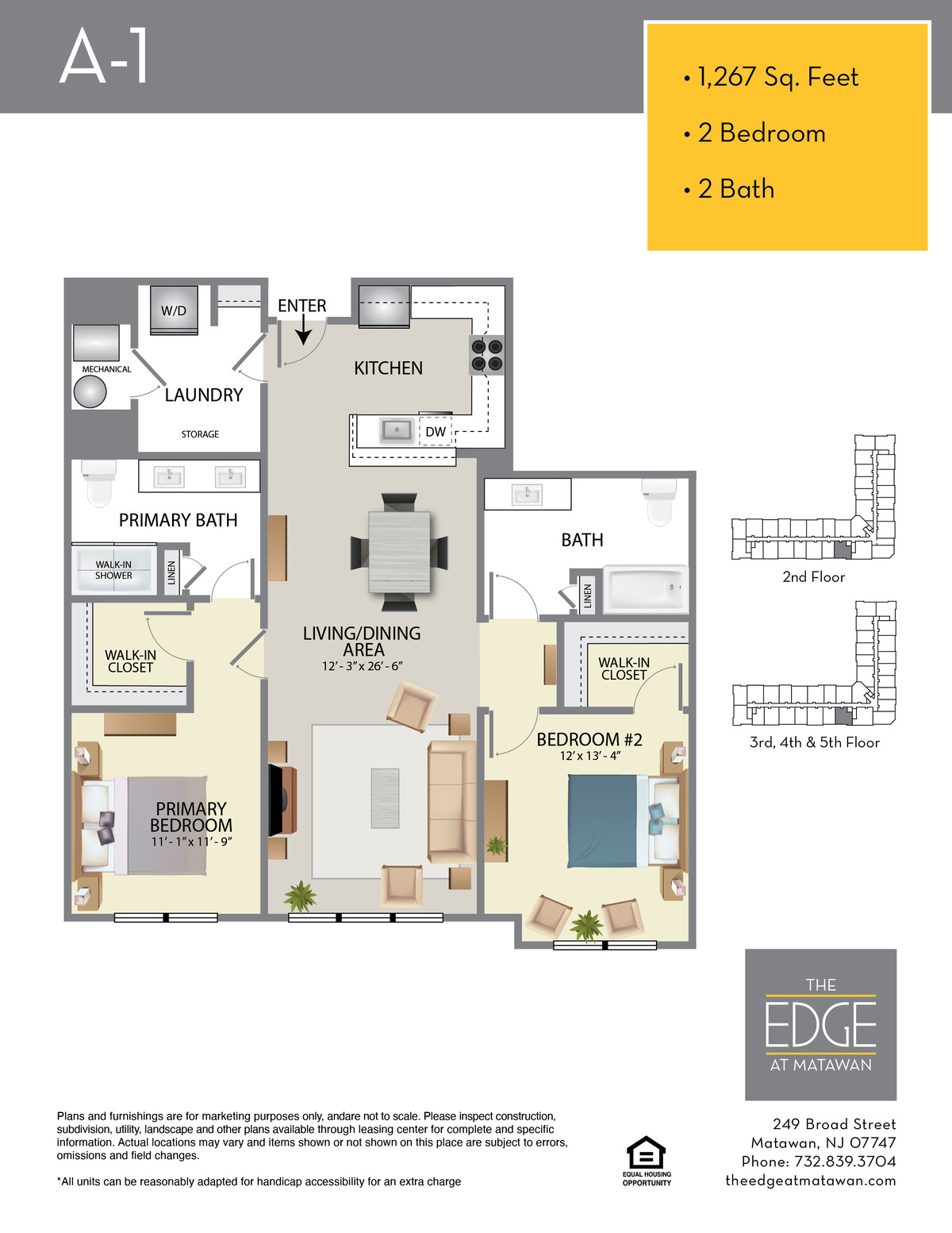 The Edge at Matawan Floor Plan A-1