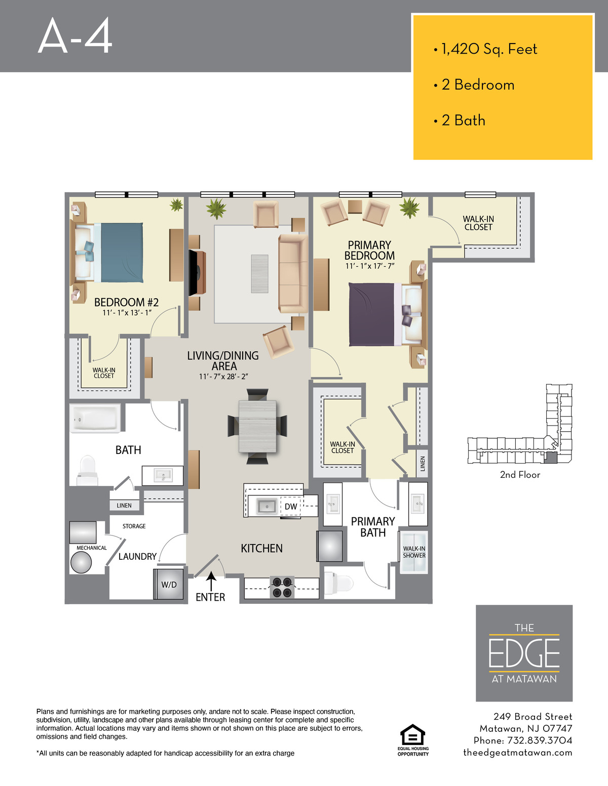 The Edge at Matawan Floor Plan A-4