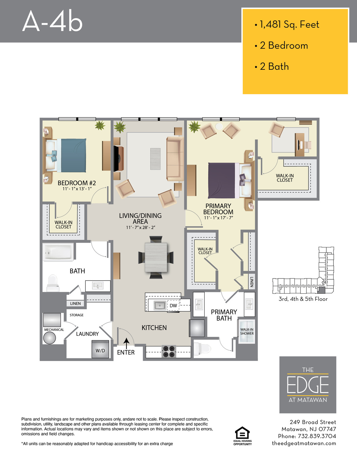 The Edge at Matawan Floor Plan A-4B