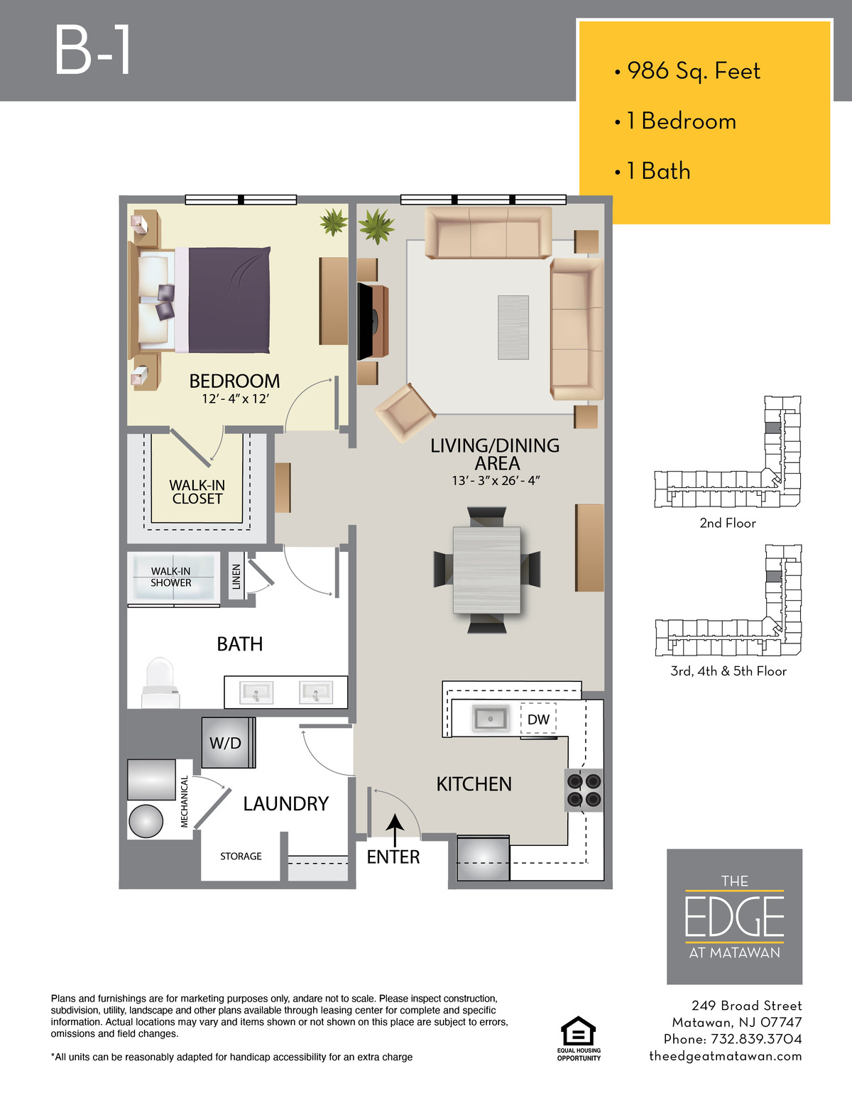 The Edge at Matawan Floor Plan B-1