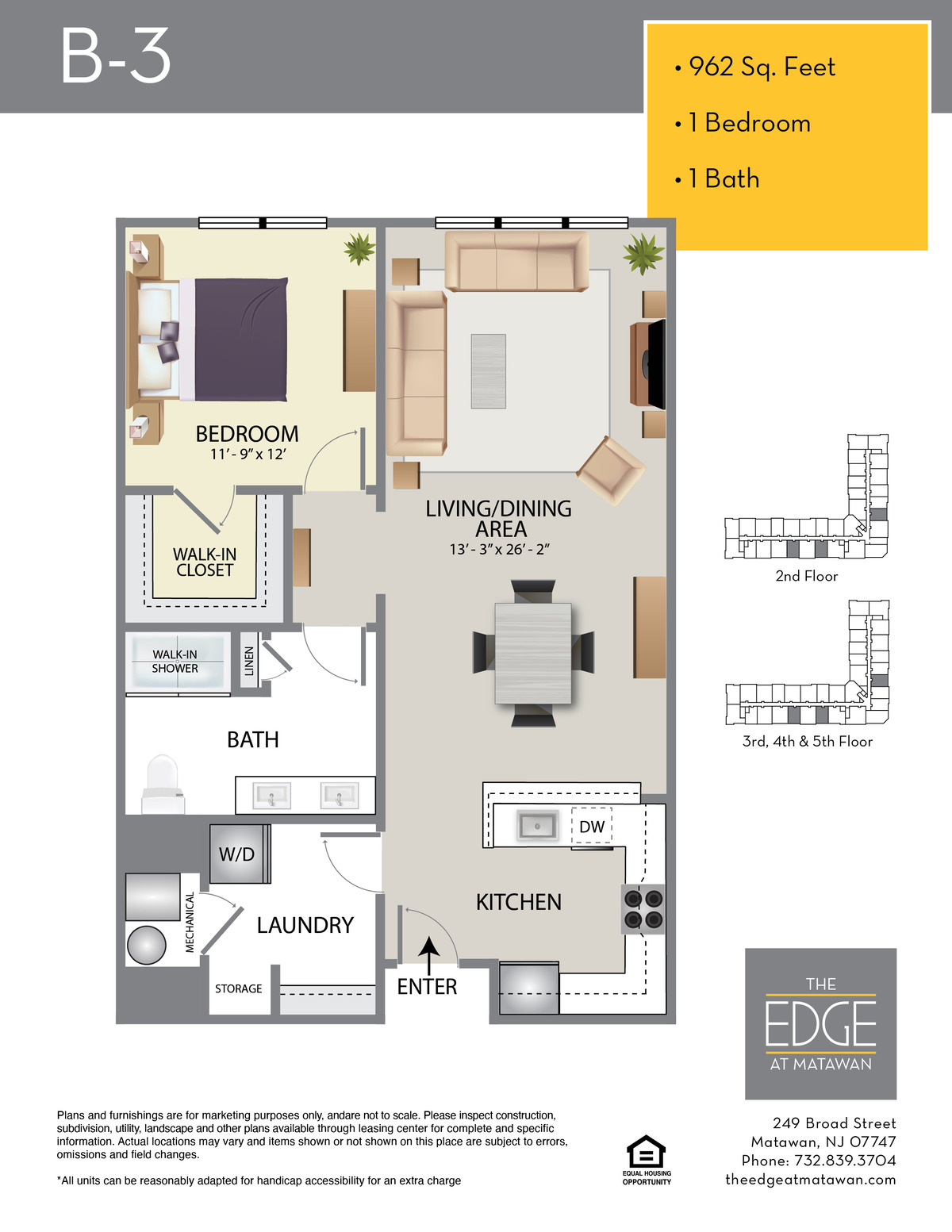 The Edge at Matawan Floor Plan B-3